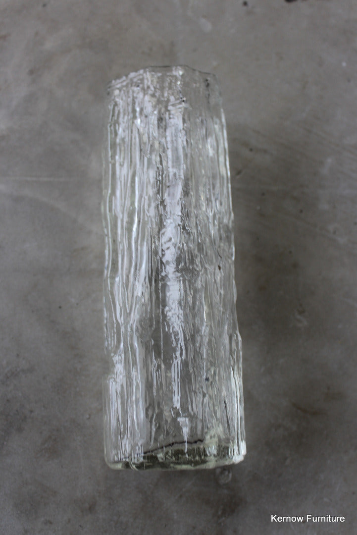 Ravenhead Clear Glass Textured Vase - Kernow Furniture