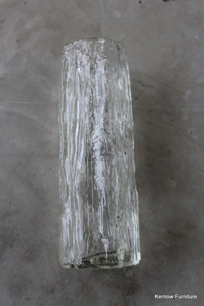 Ravenhead Clear Glass Textured Vase - Kernow Furniture