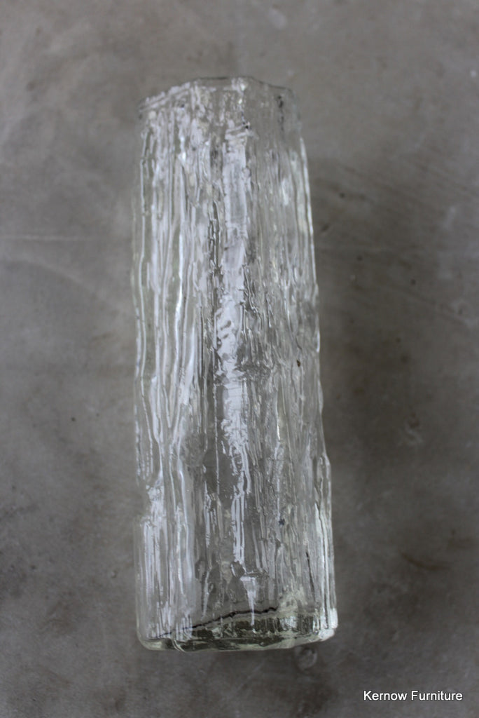 Ravenhead Clear Glass Textured Vase - Kernow Furniture