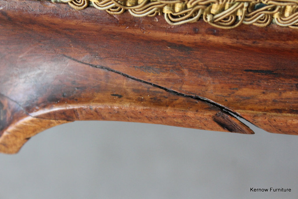 Victorian Walnut Button Back Chaise Longue - Kernow Furniture