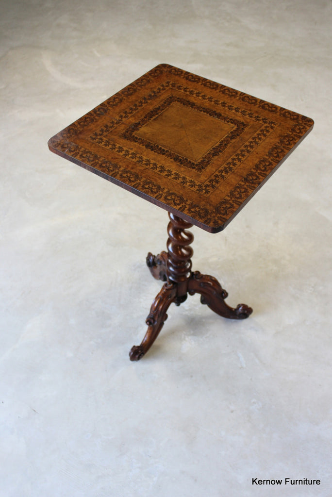 Victorian Tunbridge Ware Occasional Table - Kernow Furniture
