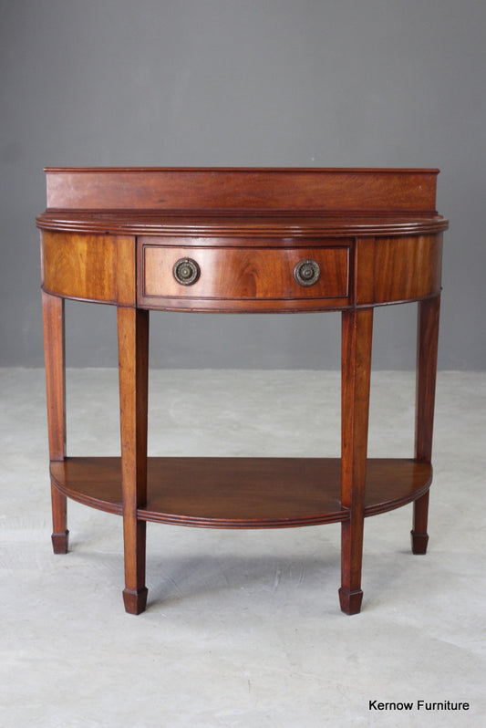 Edwardian Mahogany Two Tier Side Table - Kernow Furniture