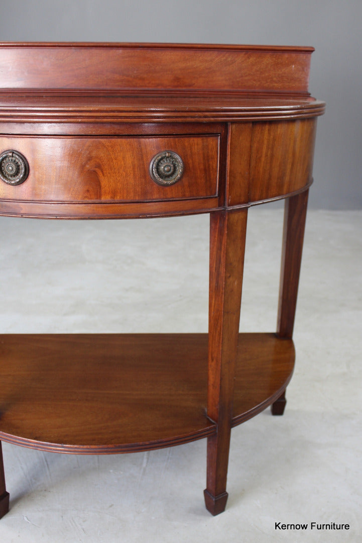 Edwardian Mahogany Two Tier Side Table - Kernow Furniture