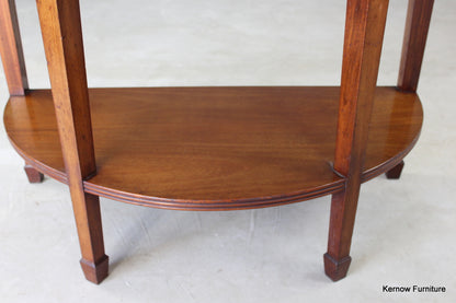 Edwardian Mahogany Two Tier Side Table - Kernow Furniture