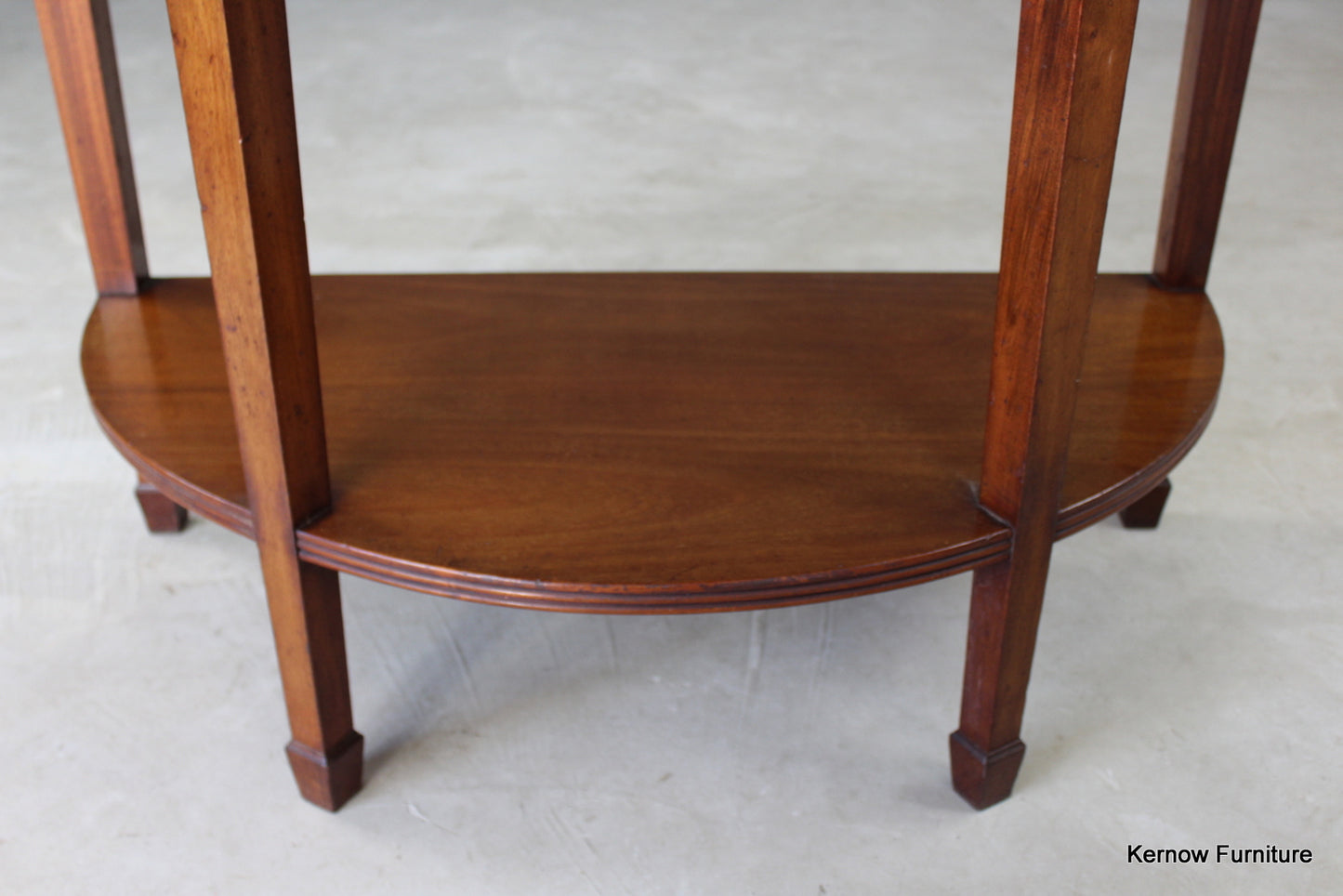 Edwardian Mahogany Two Tier Side Table - Kernow Furniture