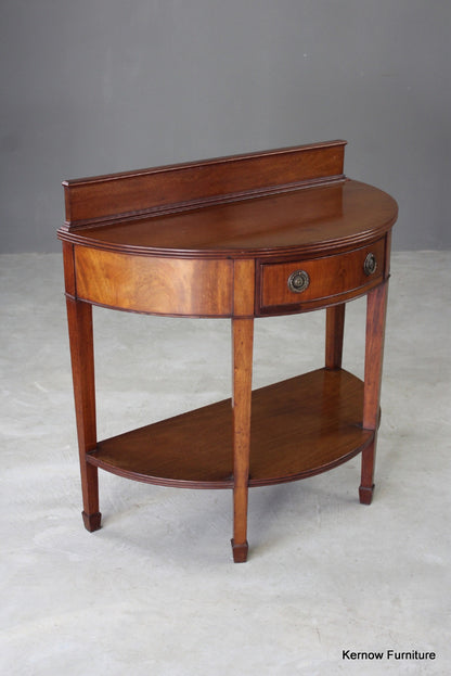 Edwardian Mahogany Two Tier Side Table - Kernow Furniture