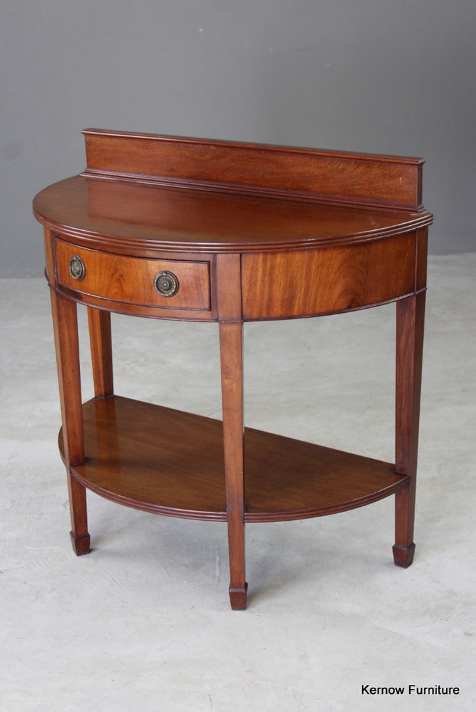 Edwardian Mahogany Two Tier Side Table - Kernow Furniture