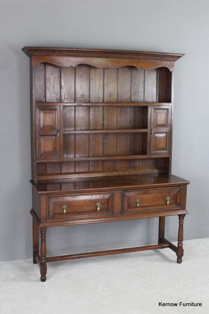 Traditional Dark Oak Dresser - Kernow Furniture