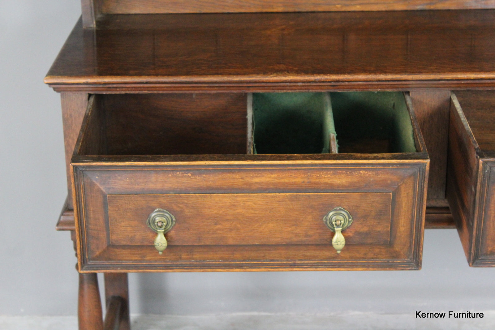 Traditional Dark Oak Dresser - Kernow Furniture