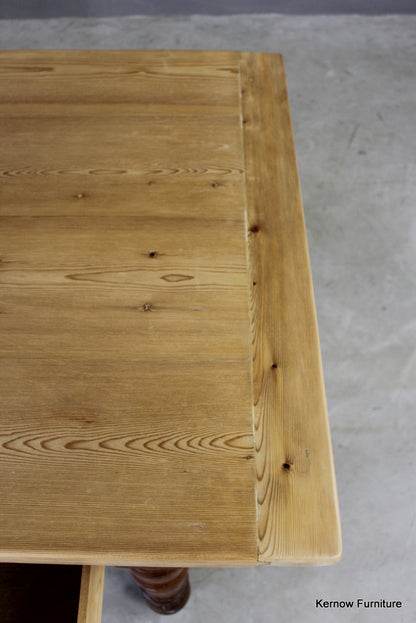 Antique Pine Kitchen Table - Kernow Furniture