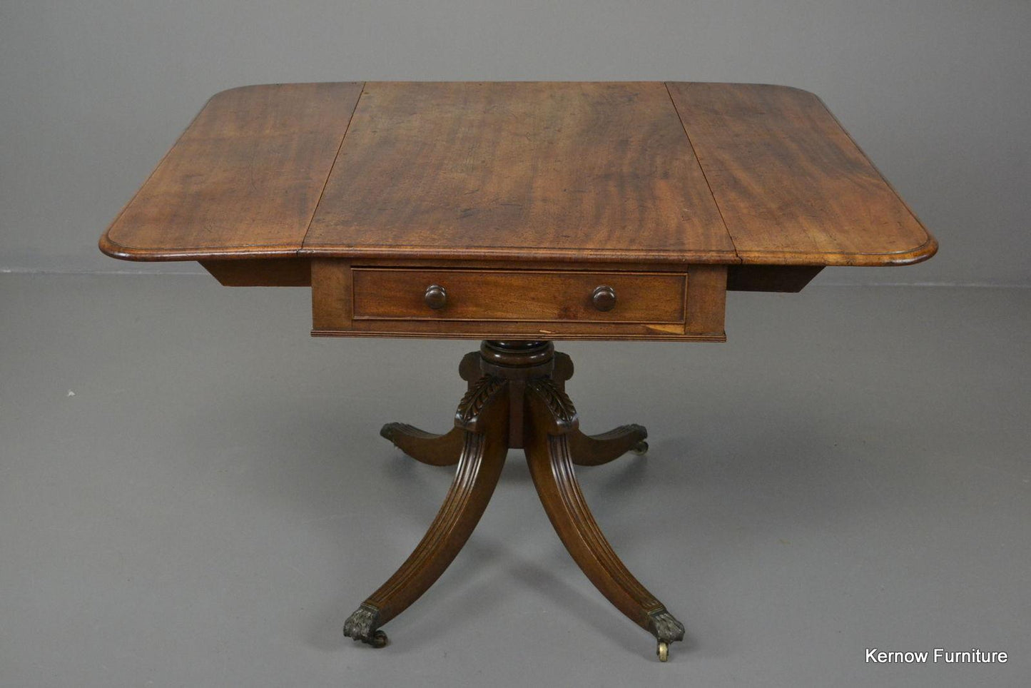 Antique Mahogany Drop Leaf Centre Table - Kernow Furniture