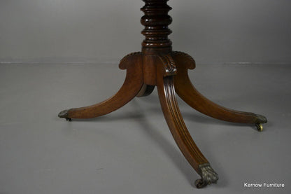 Antique Mahogany Drop Leaf Centre Table - Kernow Furniture