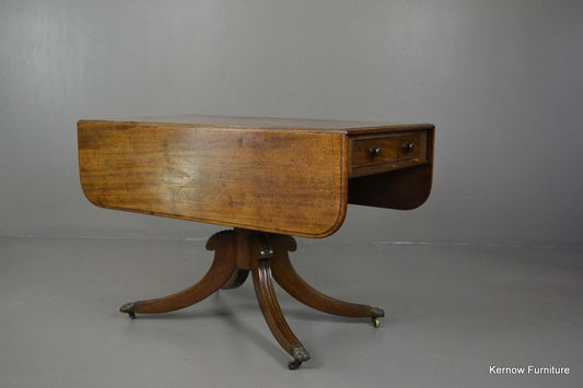 Antique Mahogany Drop Leaf Centre Table - Kernow Furniture