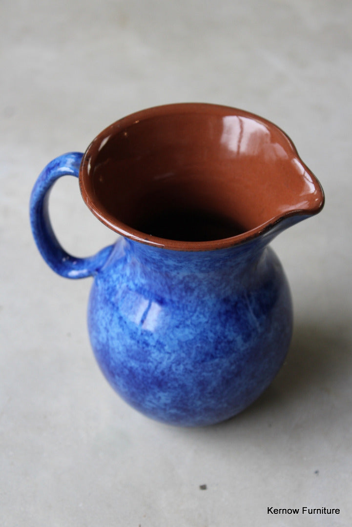 Blue Glazed Jug - Kernow Furniture