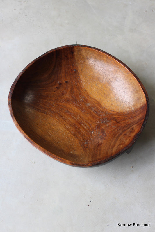 Carved African Wooden Bowl - Kernow Furniture