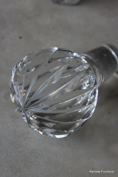 Antique Cut Glass Decanter - Kernow Furniture