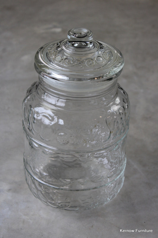 Large Italian Glass Jar - Kernow Furniture