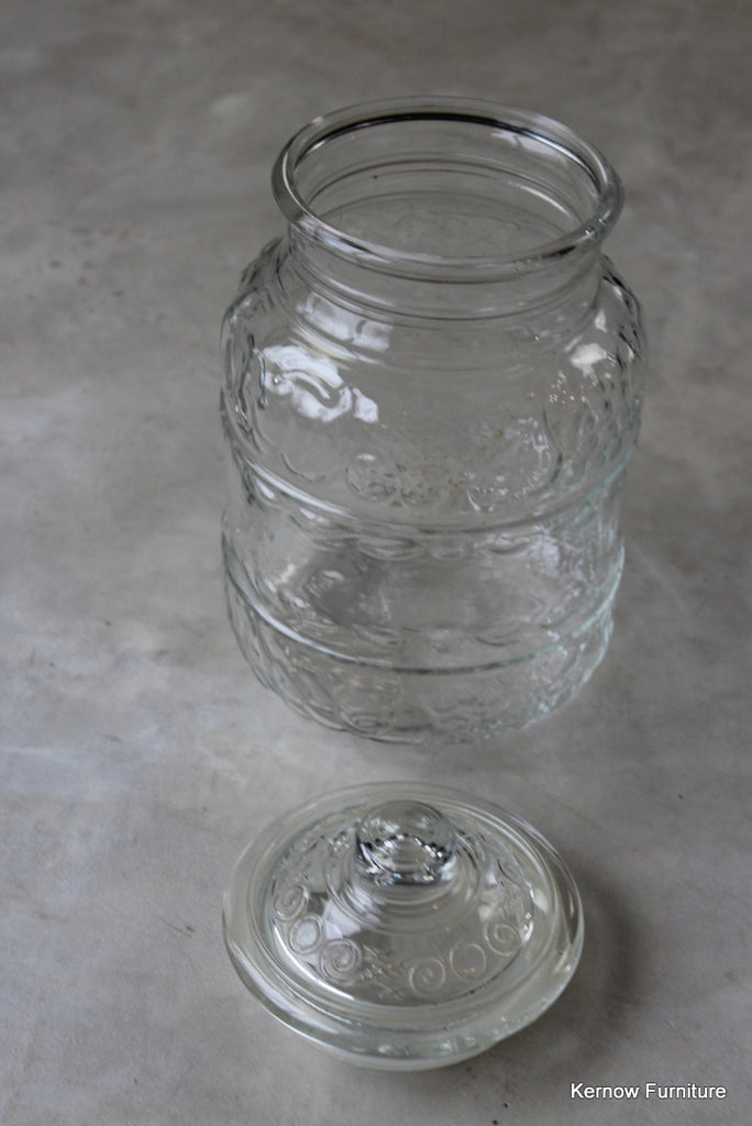 Large Italian Glass Jar - Kernow Furniture