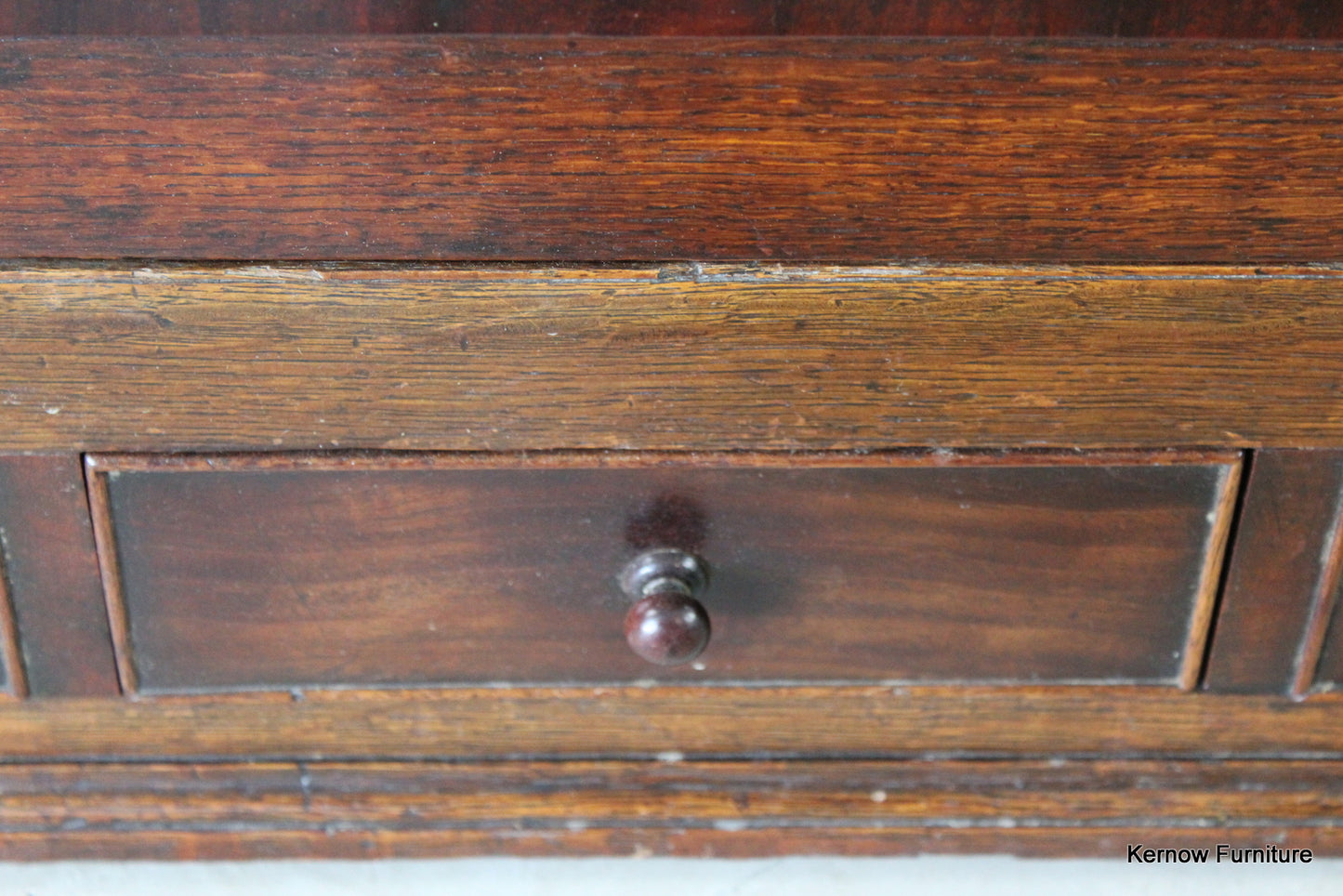 Antique Oak Corner Cupboard - Kernow Furniture