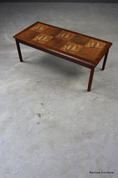 Retro Danish Teak Tiled Coffee Table - Kernow Furniture