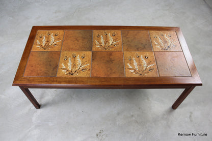 Retro Danish Teak Tiled Coffee Table - Kernow Furniture