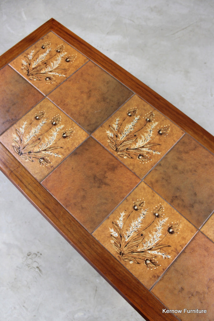 Retro Danish Teak Tiled Coffee Table - Kernow Furniture