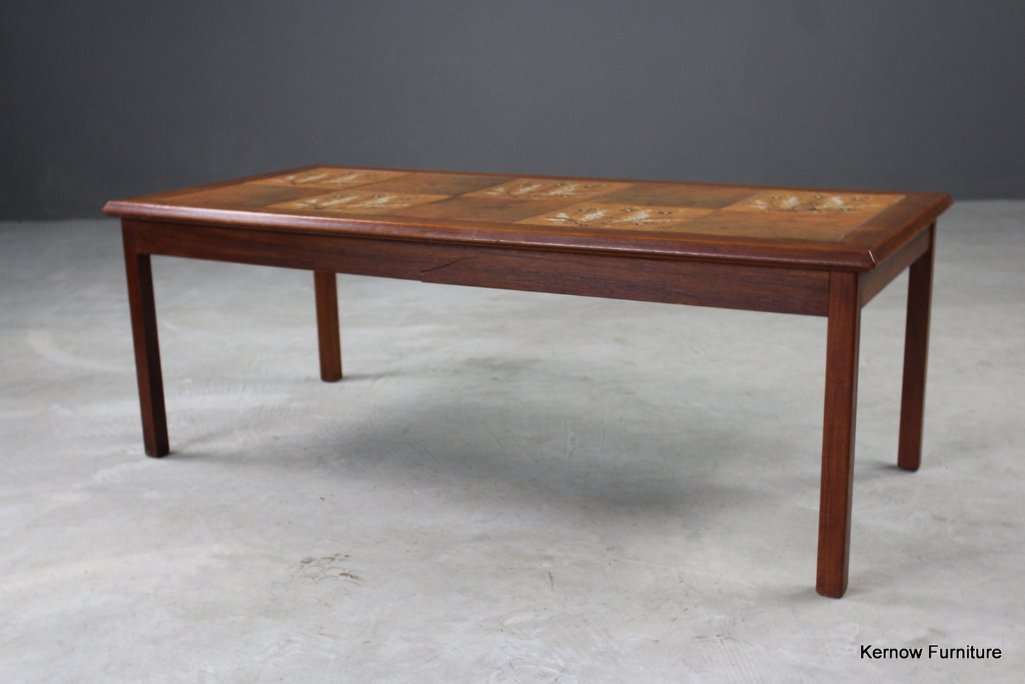 Retro Danish Teak Tiled Coffee Table - Kernow Furniture