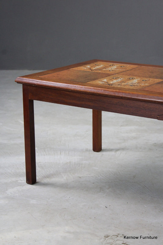 Retro Danish Teak Tiled Coffee Table - Kernow Furniture