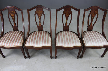 Set 4 Antique Parlour Chairs - Kernow Furniture