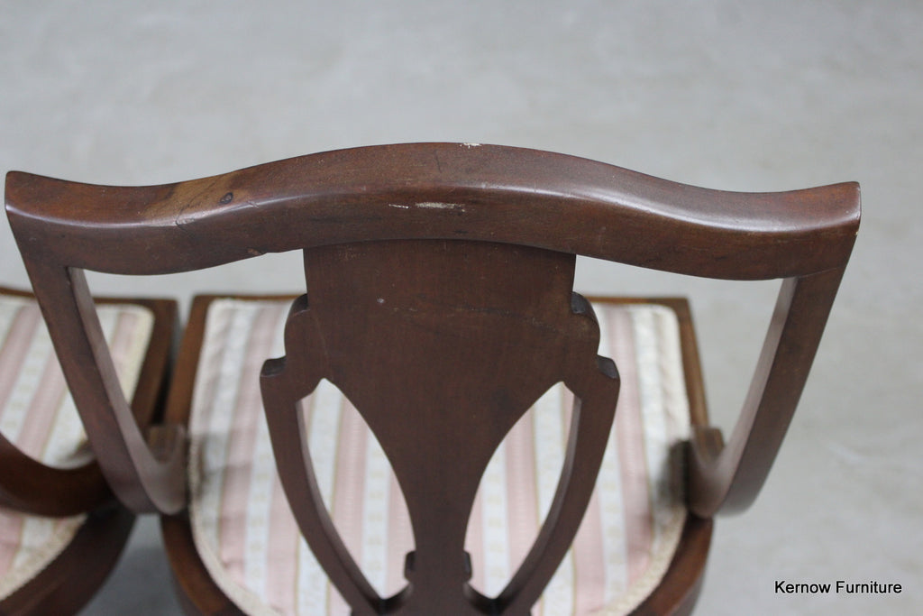 Set 4 Antique Parlour Chairs - Kernow Furniture