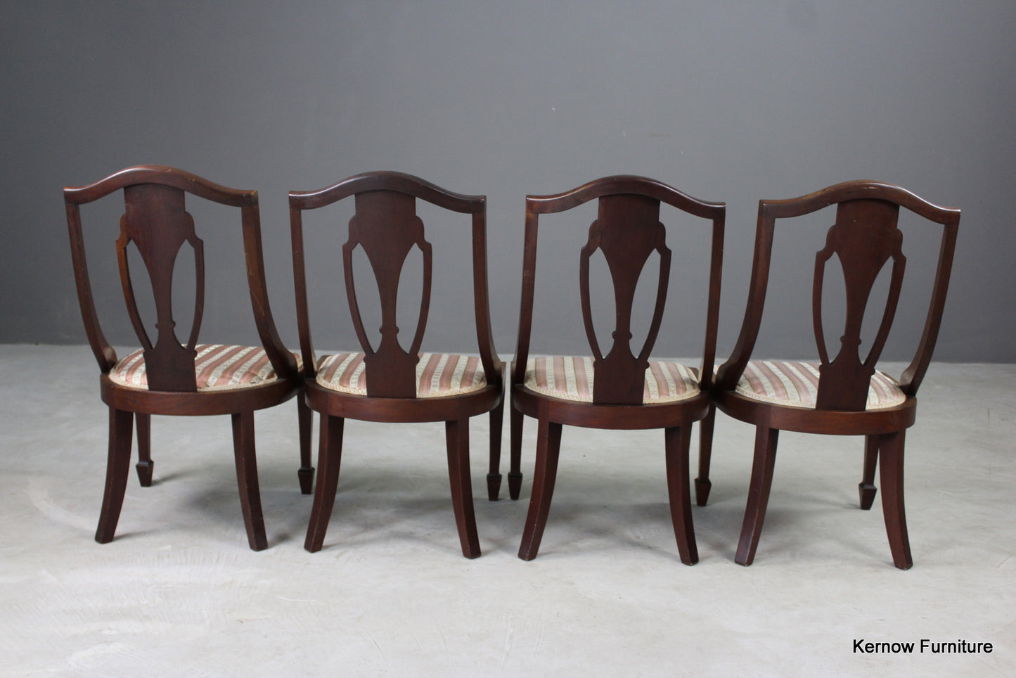 Set 4 Antique Parlour Chairs - Kernow Furniture