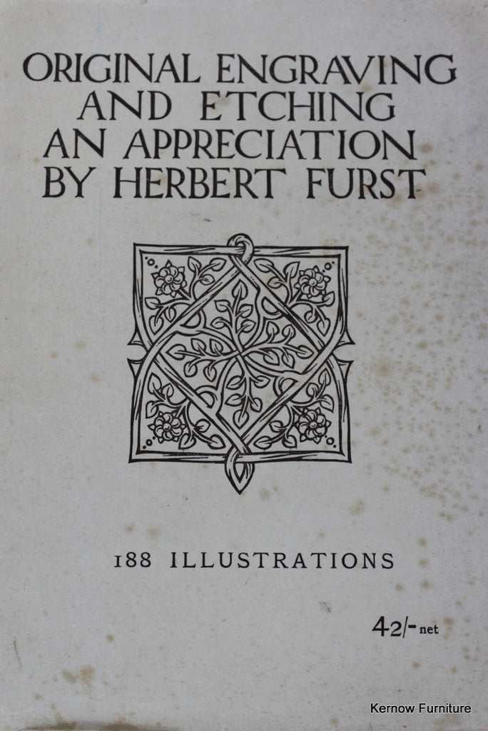 Original Etching & Engraving Herbert Furst - Kernow Furniture