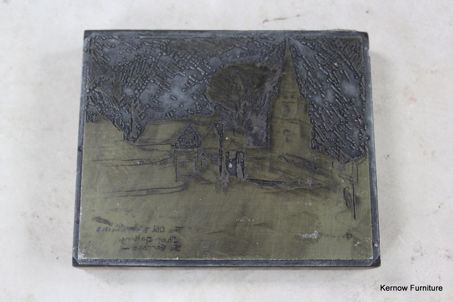 Margaret Morcom The Old Blacksmith Engraving Block - Kernow Furniture