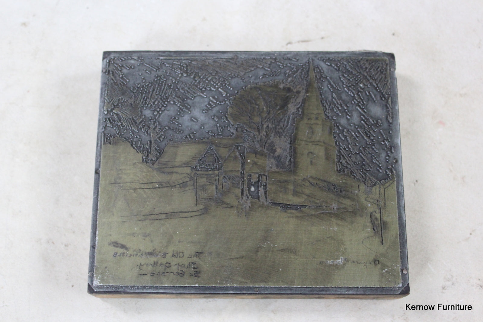 Margaret Morcom The Old Blacksmith Engraving Block - Kernow Furniture