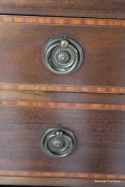 Edwardian Inlaid Mahogany Side Cabinet - Kernow Furniture