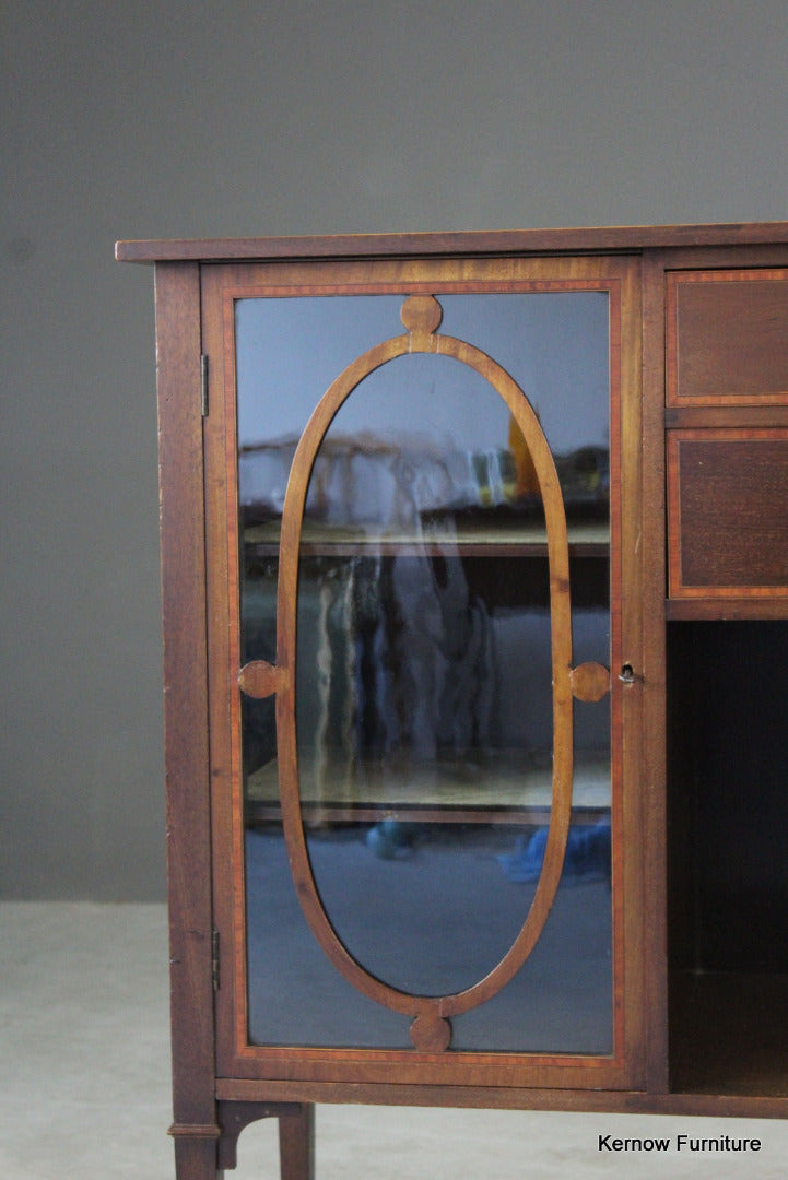 Edwardian Inlaid Mahogany Side Cabinet - Kernow Furniture