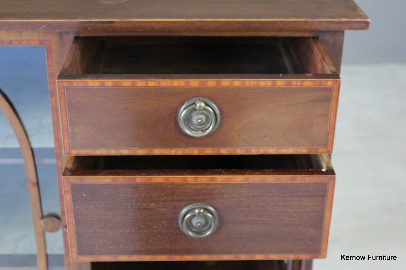 Edwardian Inlaid Mahogany Side Cabinet - Kernow Furniture