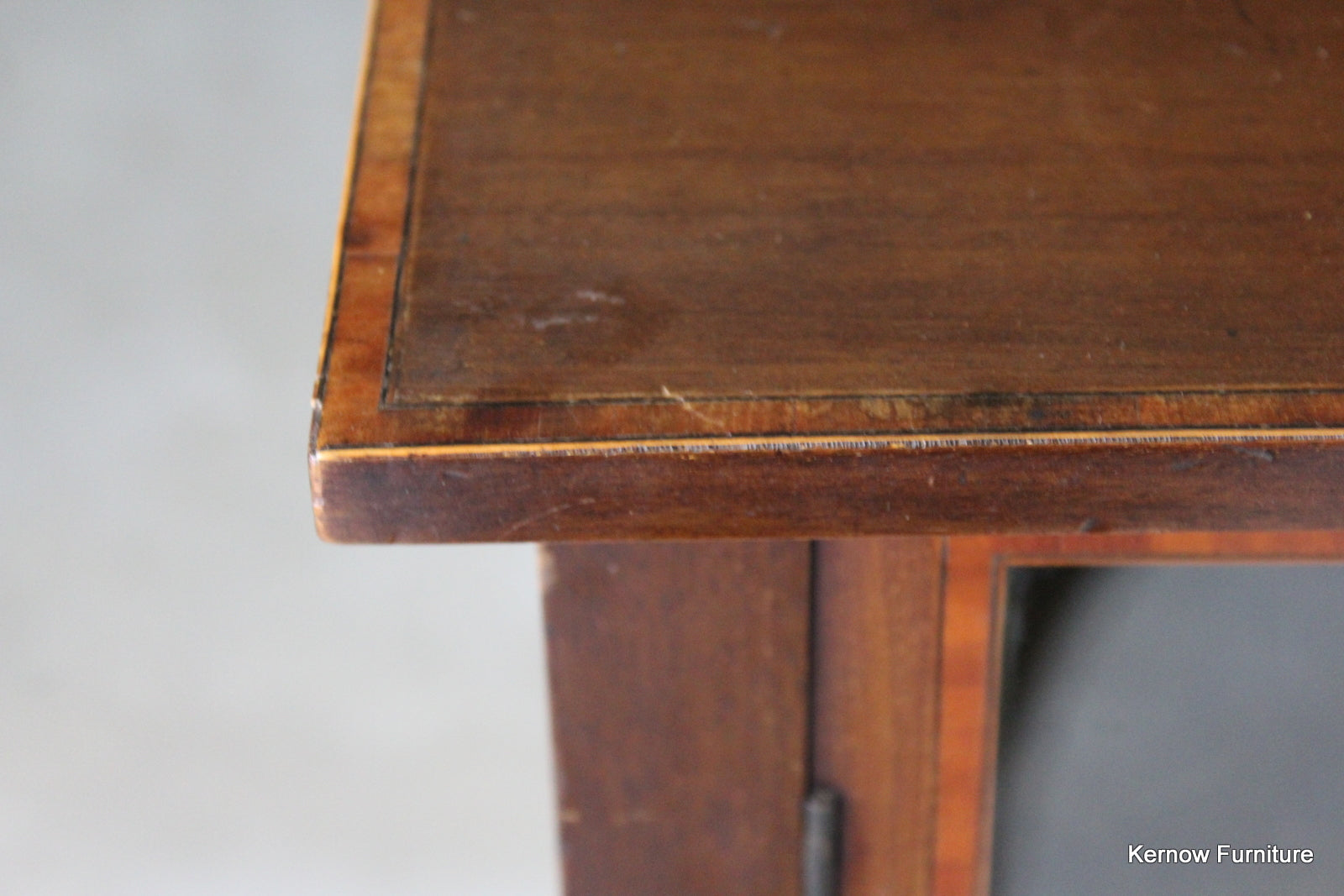 Edwardian Inlaid Mahogany Side Cabinet - Kernow Furniture