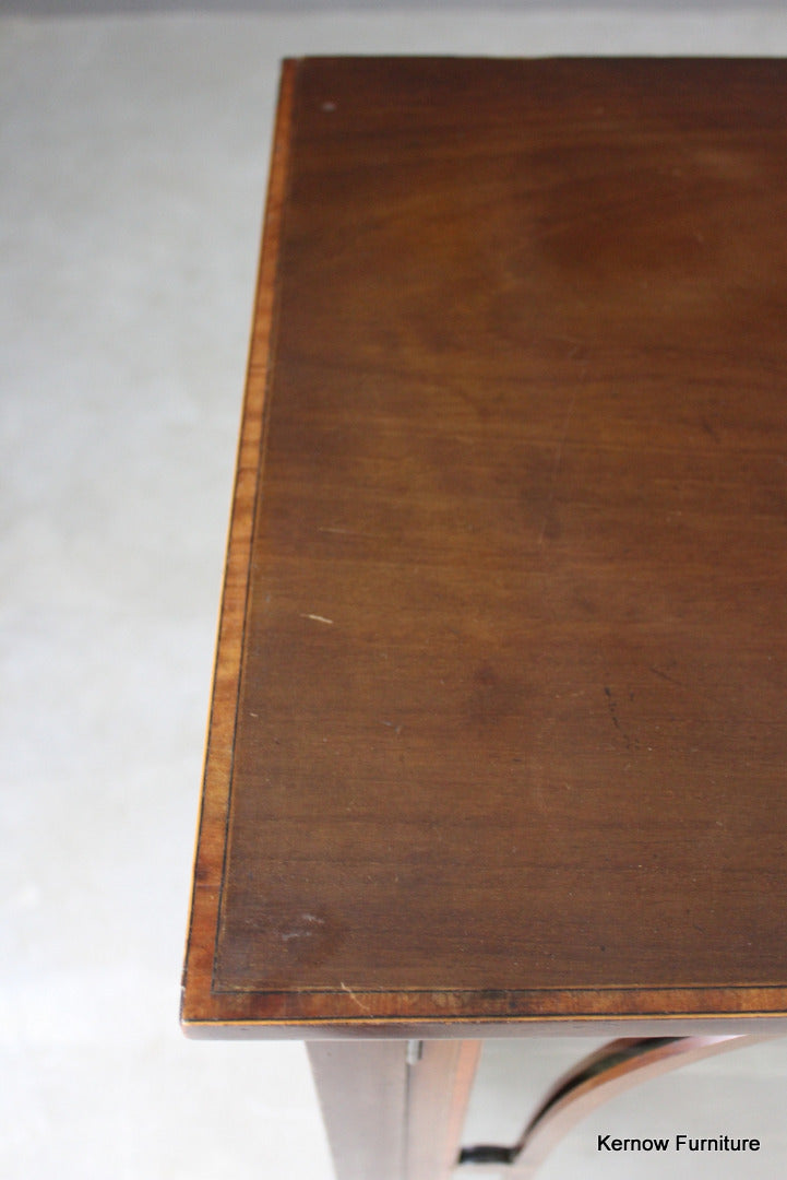 Edwardian Inlaid Mahogany Side Cabinet - Kernow Furniture