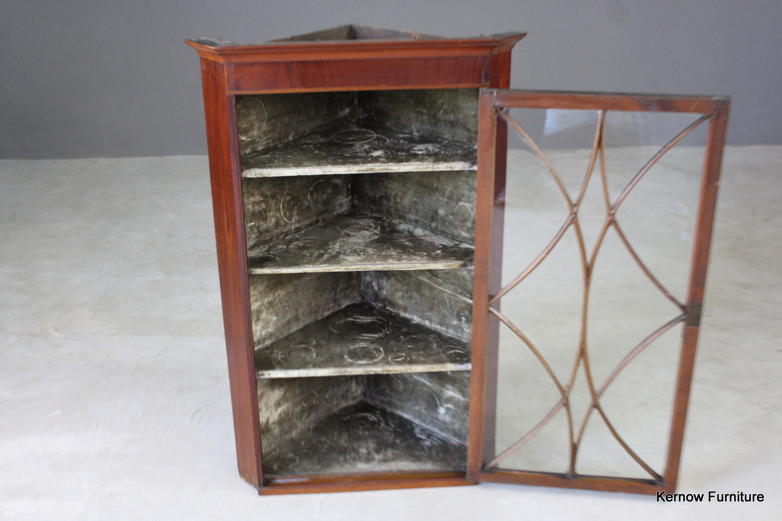 Antique Astragal Glazed Corner Cabinet - Kernow Furniture