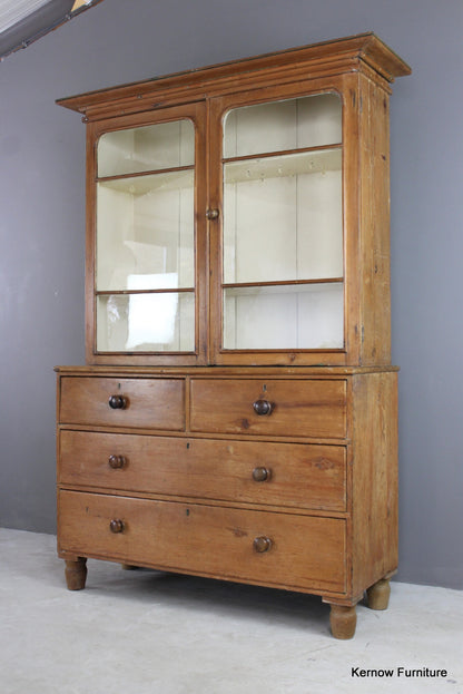 Antique Pine Kitchen Dresser - Kernow Furniture