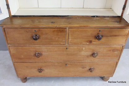 Antique Pine Kitchen Dresser - Kernow Furniture