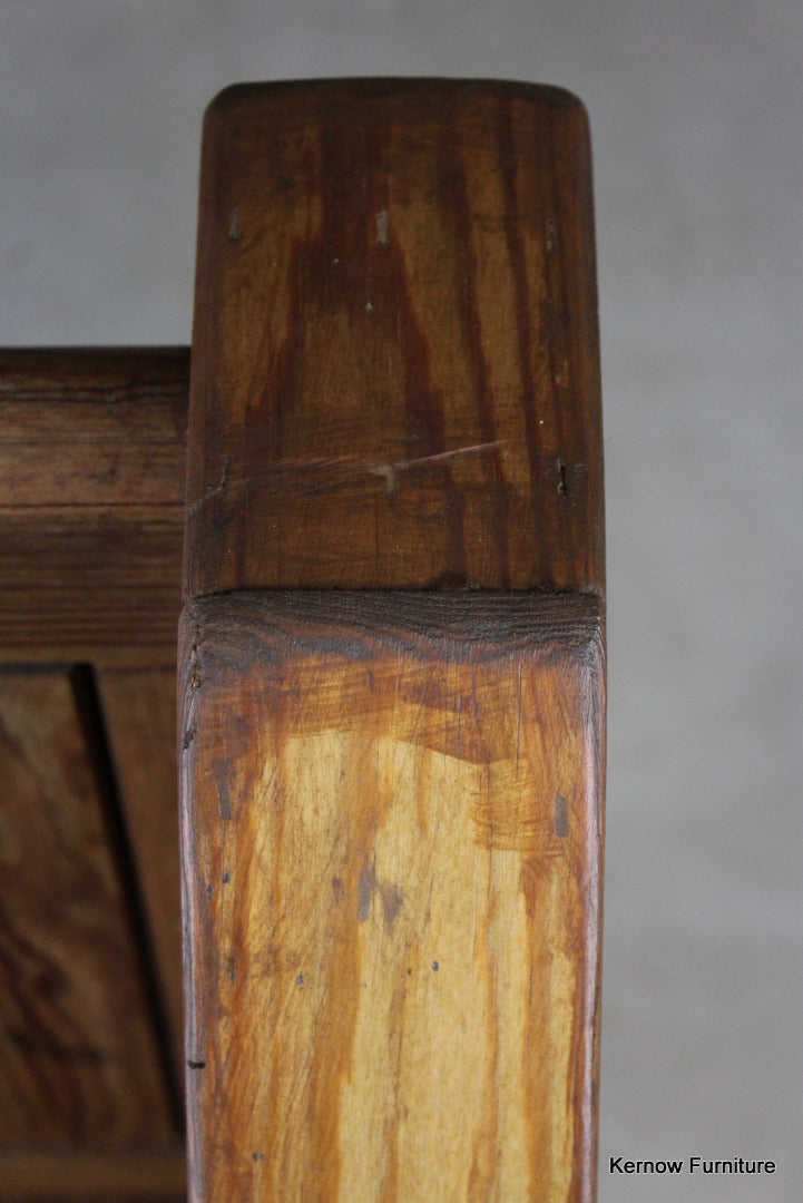 Small Pitch Pine Pew - Kernow Furniture