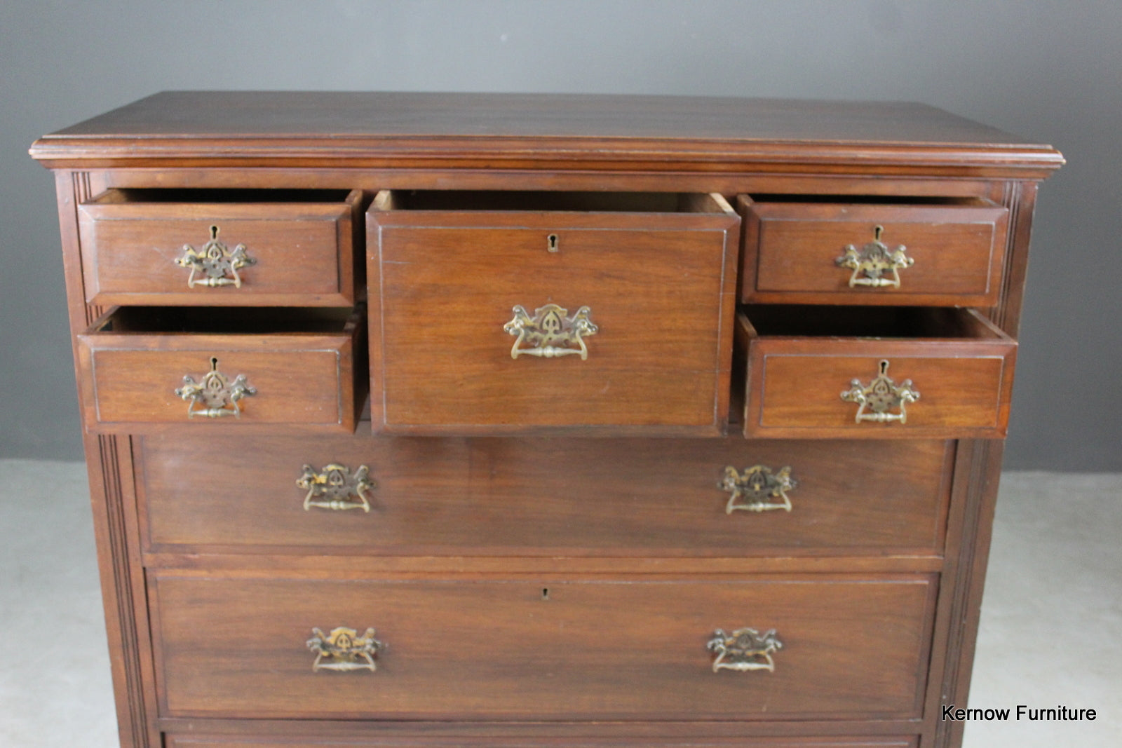 Large Antique Chest of Drawers - Kernow Furniture