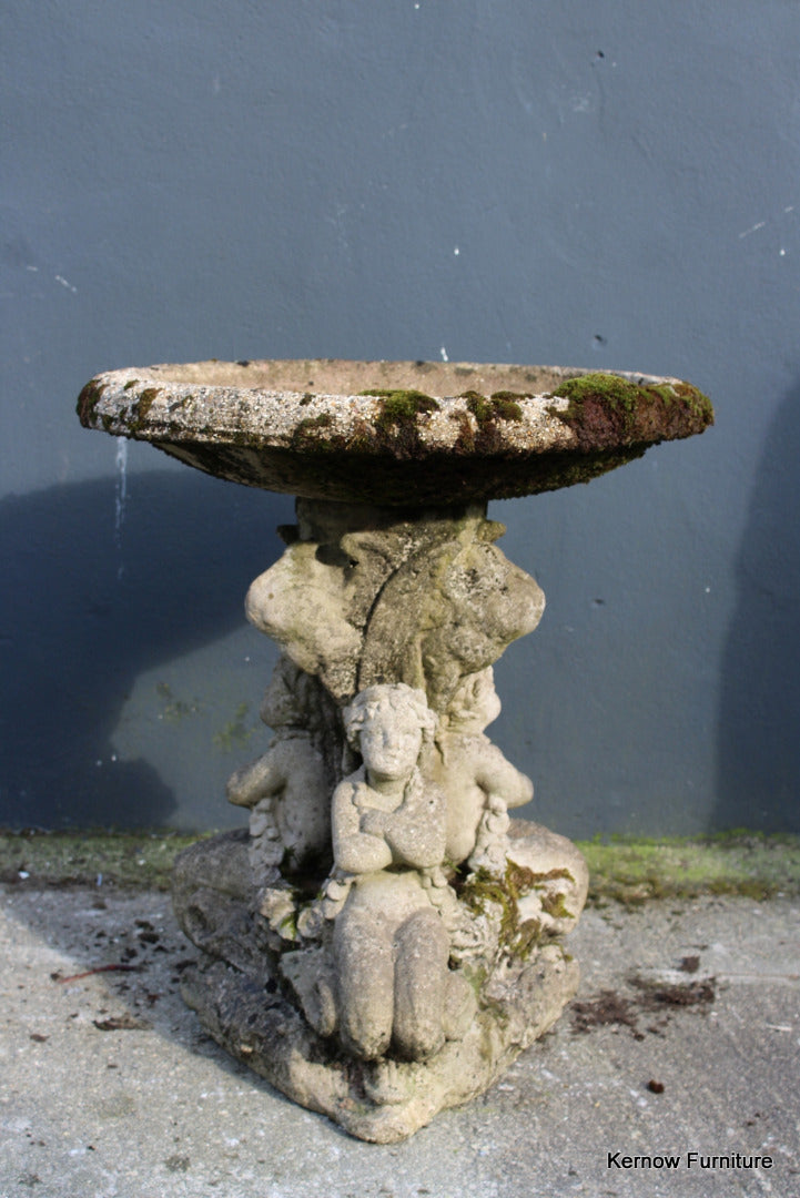 Weathered Bird Bath - Kernow Furniture