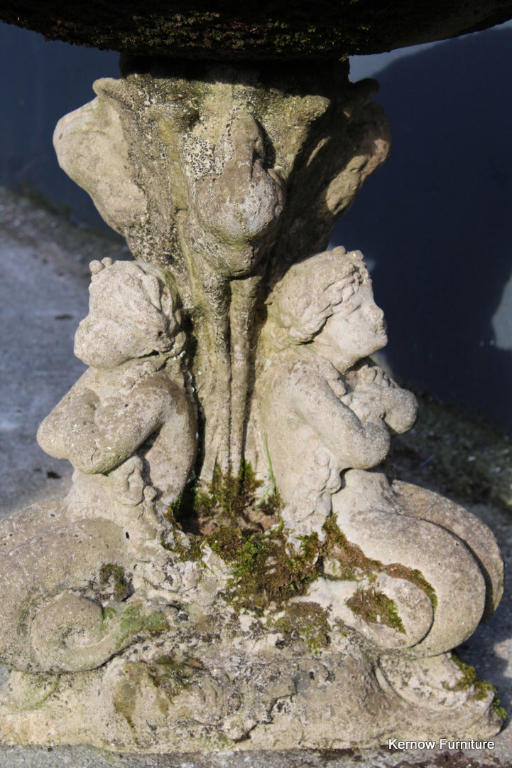 Weathered Bird Bath - Kernow Furniture