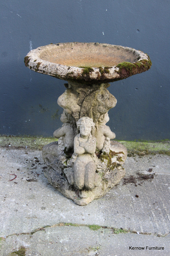 Weathered Bird Bath - Kernow Furniture