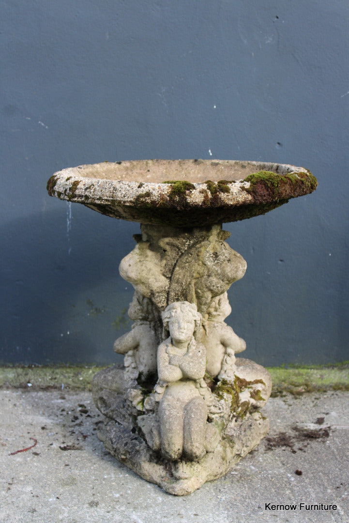 Weathered Bird Bath - Kernow Furniture