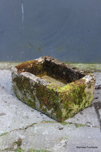 Reclaimed Weathered Stone Trough - Kernow Furniture