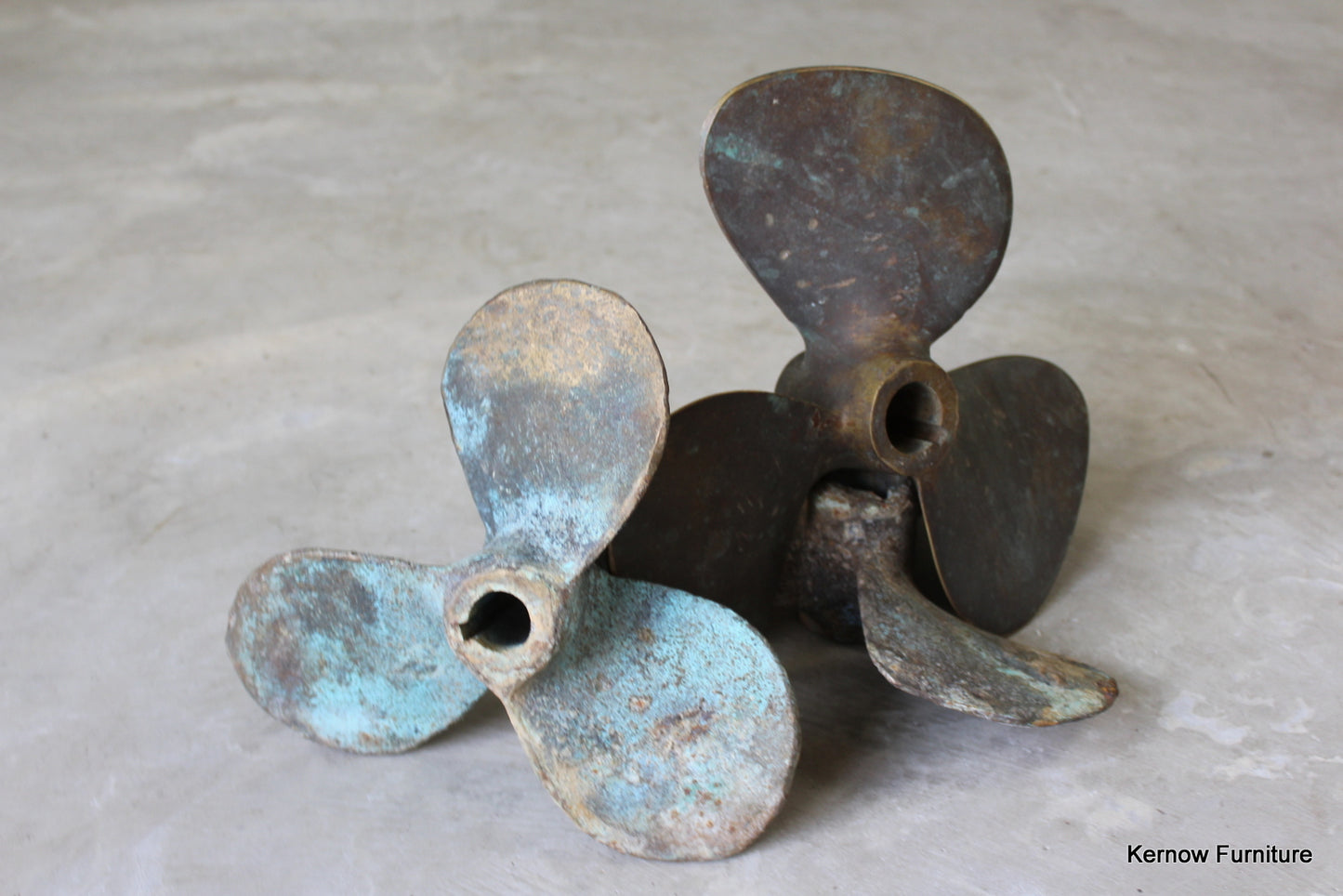 3 Bronze Ships Propellers - Kernow Furniture